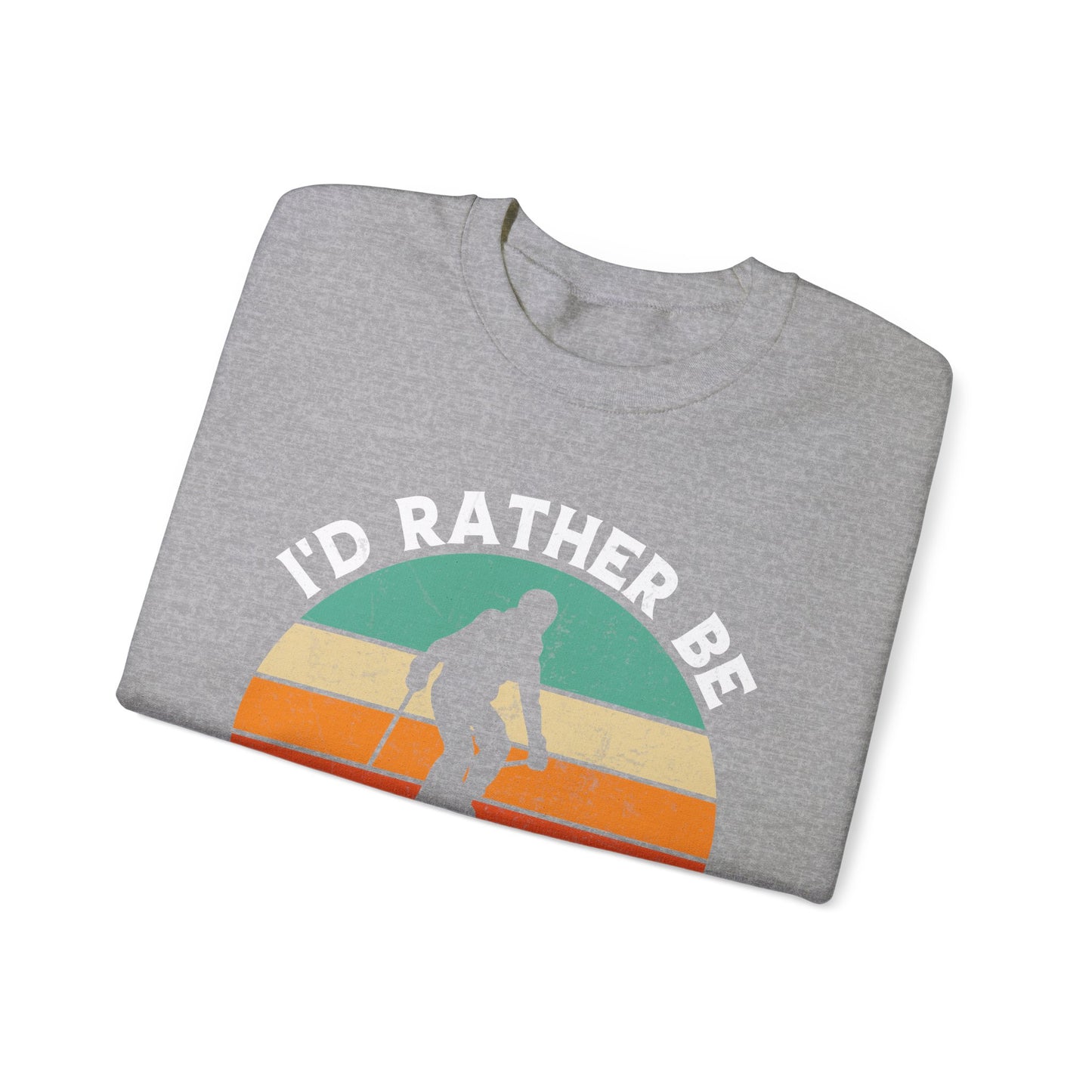 Rather be skiing vintage Crewneck Sweatshirt