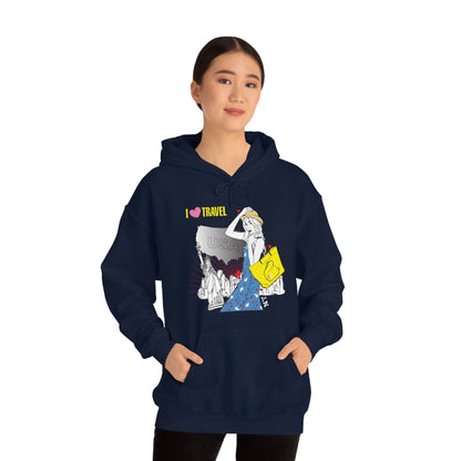 I love to travel _1 Hoodie