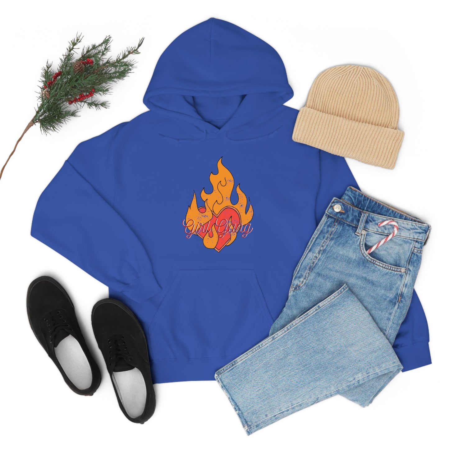 Girl Gang on Fire Hoodie