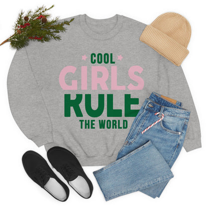 girls rule Crewneck Sweatshirt