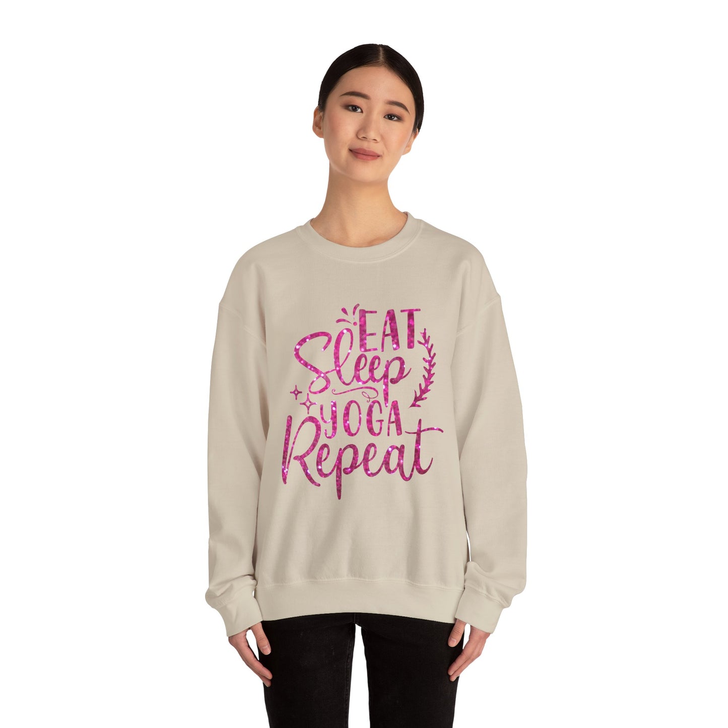 Eat Sleep Yoga Repeat Crewneck Sweatshirt