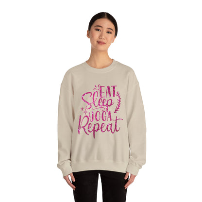 Eat Sleep Yoga Repeat Crewneck Sweatshirt