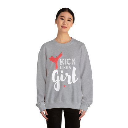 Kick Like A Girl Crewneck Sweatshirt