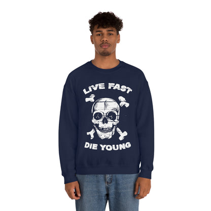 Live Fast Die Young Crewneck Sweatshirt