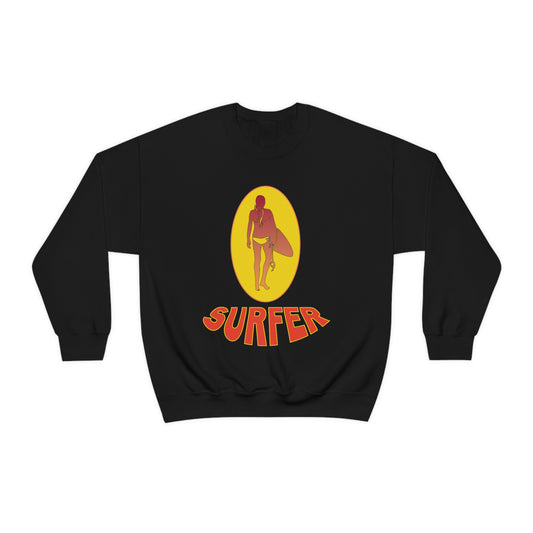 Lady Surfer Crewneck Sweatshirt