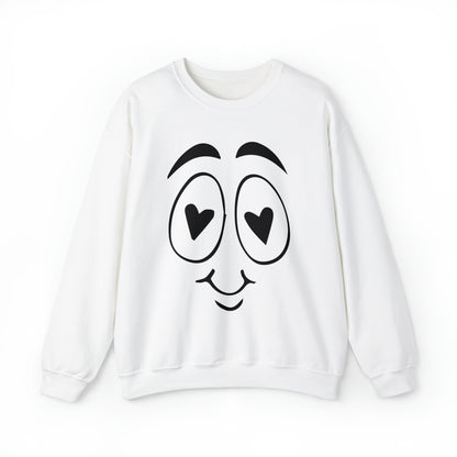 In Love face Crewneck Sweatshirt