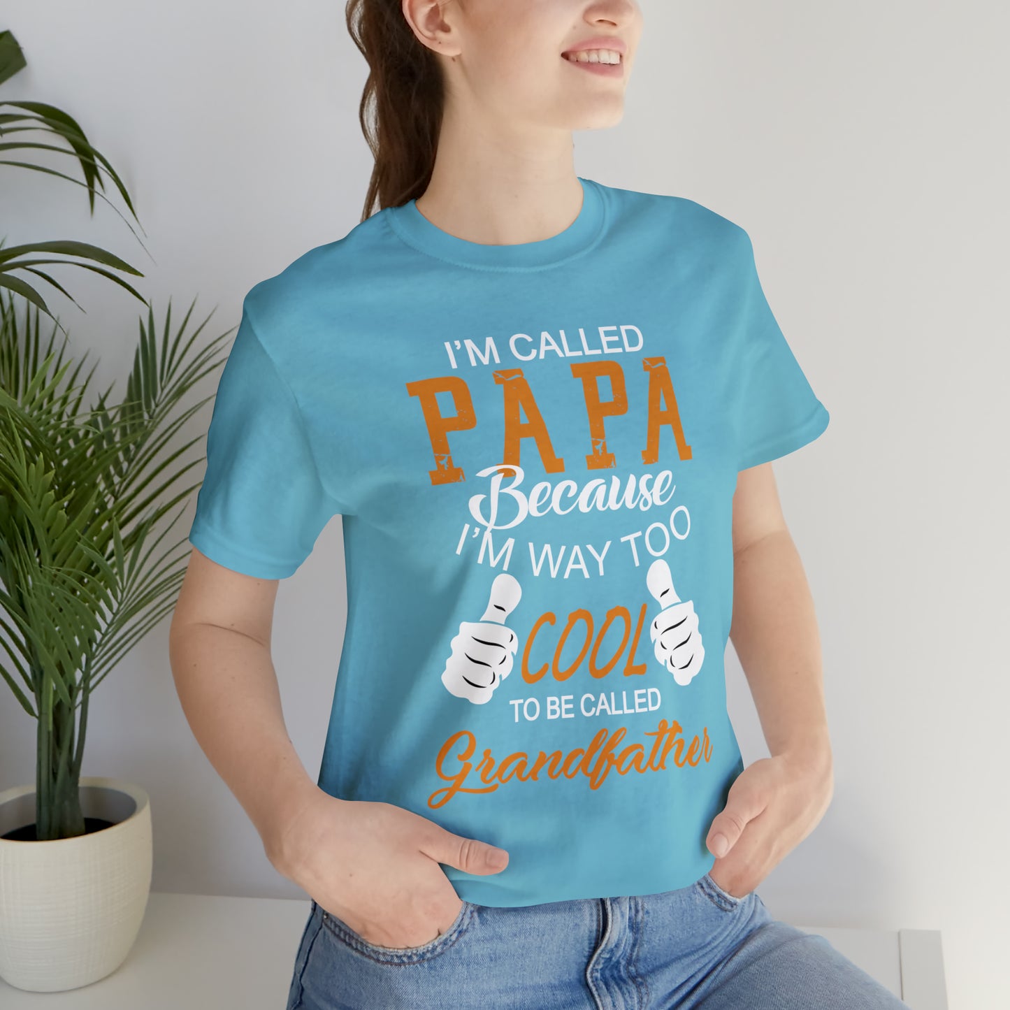 Papa Way 2 Cool to Be Called Grandfather T-Shirt