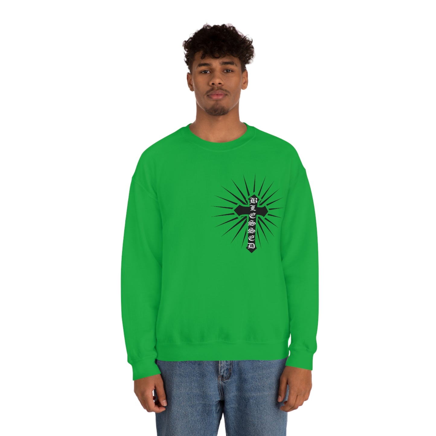 Blessed Cross Crewneck Sweatshirt