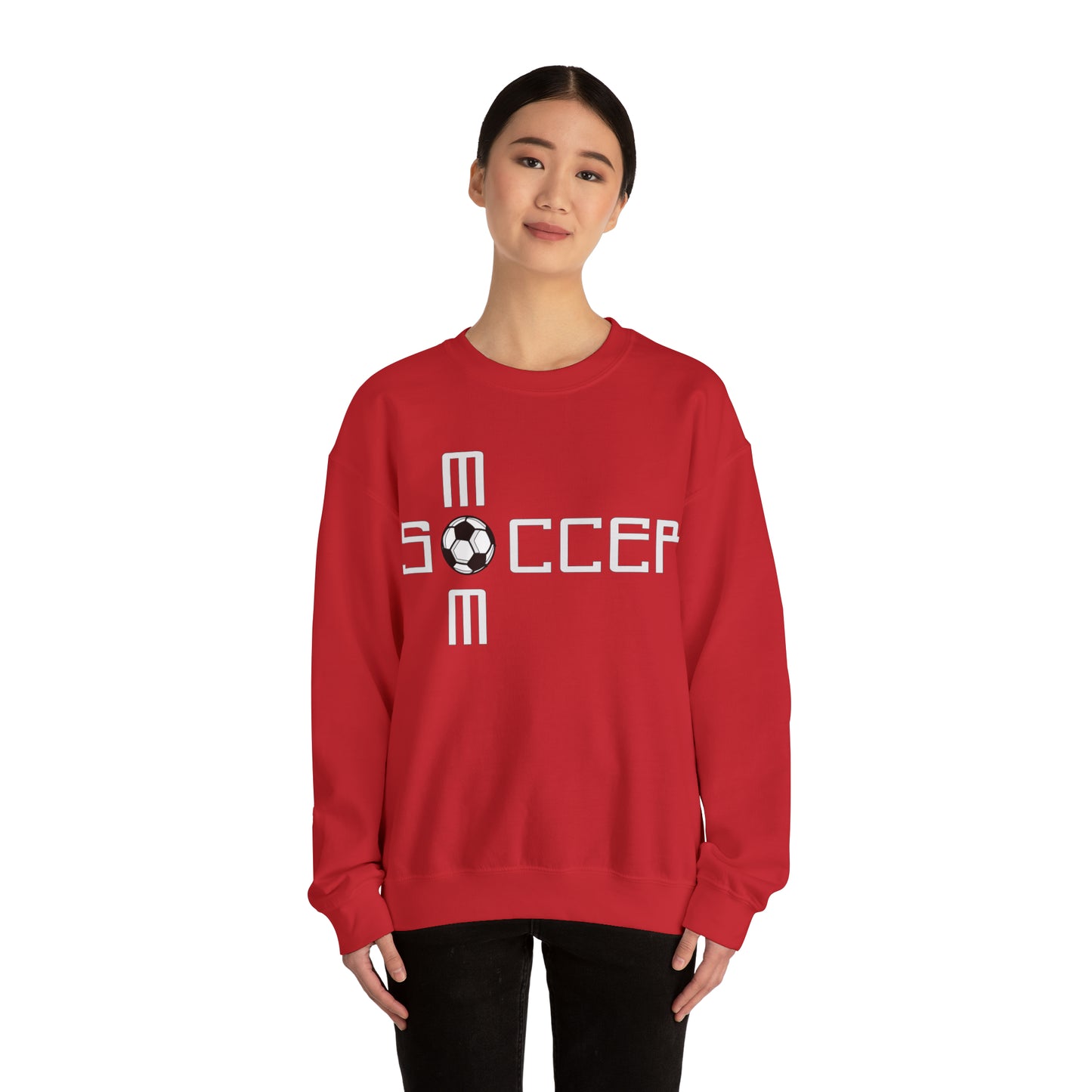 M o m Soccer Crewneck Sweatshirt