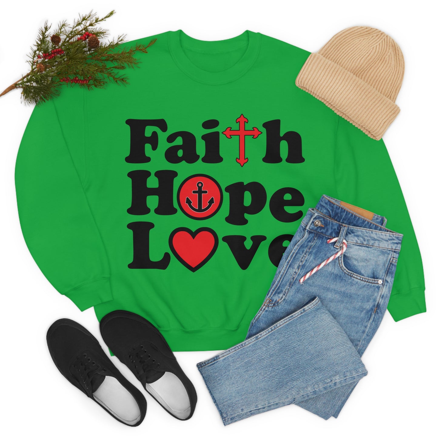 Faith Hope Love Crewneck Sweatshirt