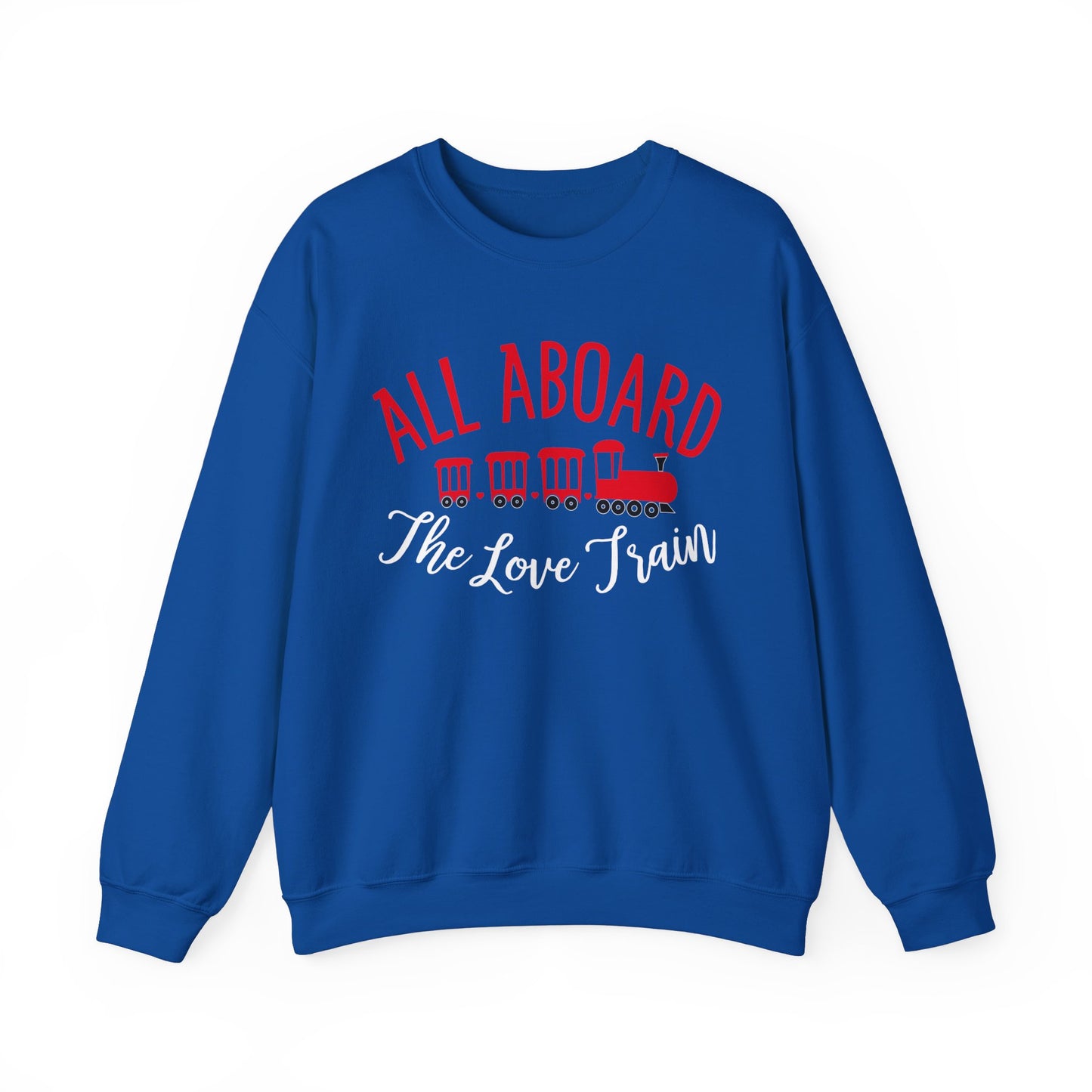 All-Aboard-The-Love-Train Crewneck Sweatshirt