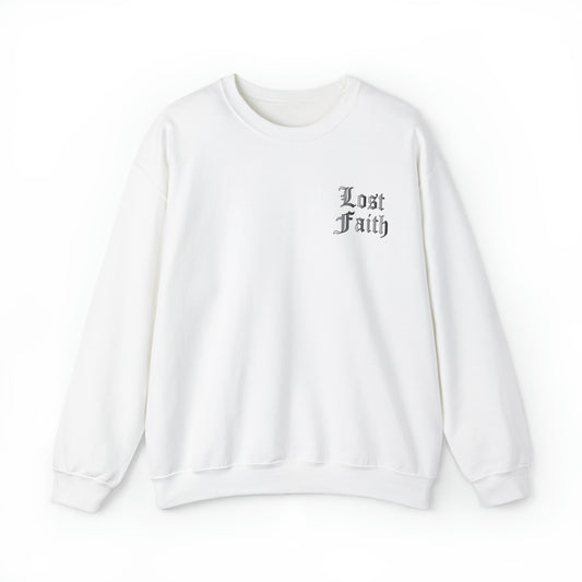 Lost faith tattoo Front and back Crewneck Sweatshirt