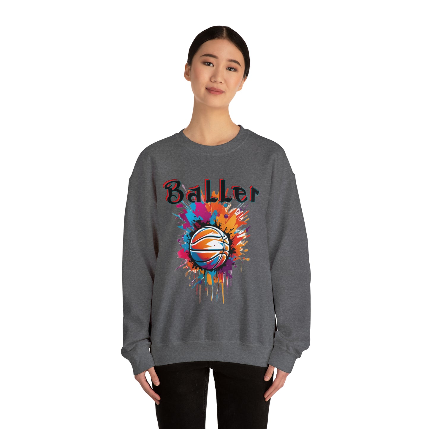 Basketball Baller Crewneck Sweatshirt