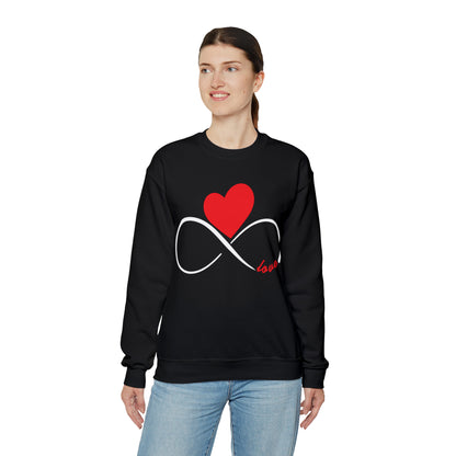 Love Infinity Heart Crewneck Sweatshirt