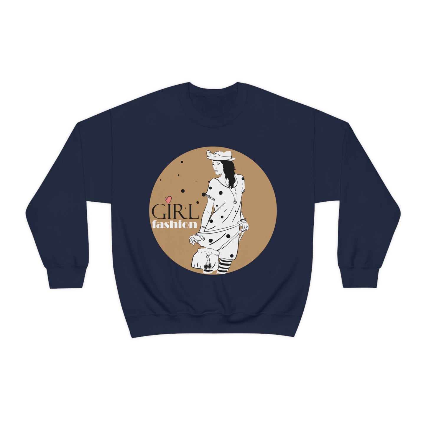 Polka dot Girl fashion Crewneck Sweatshirt