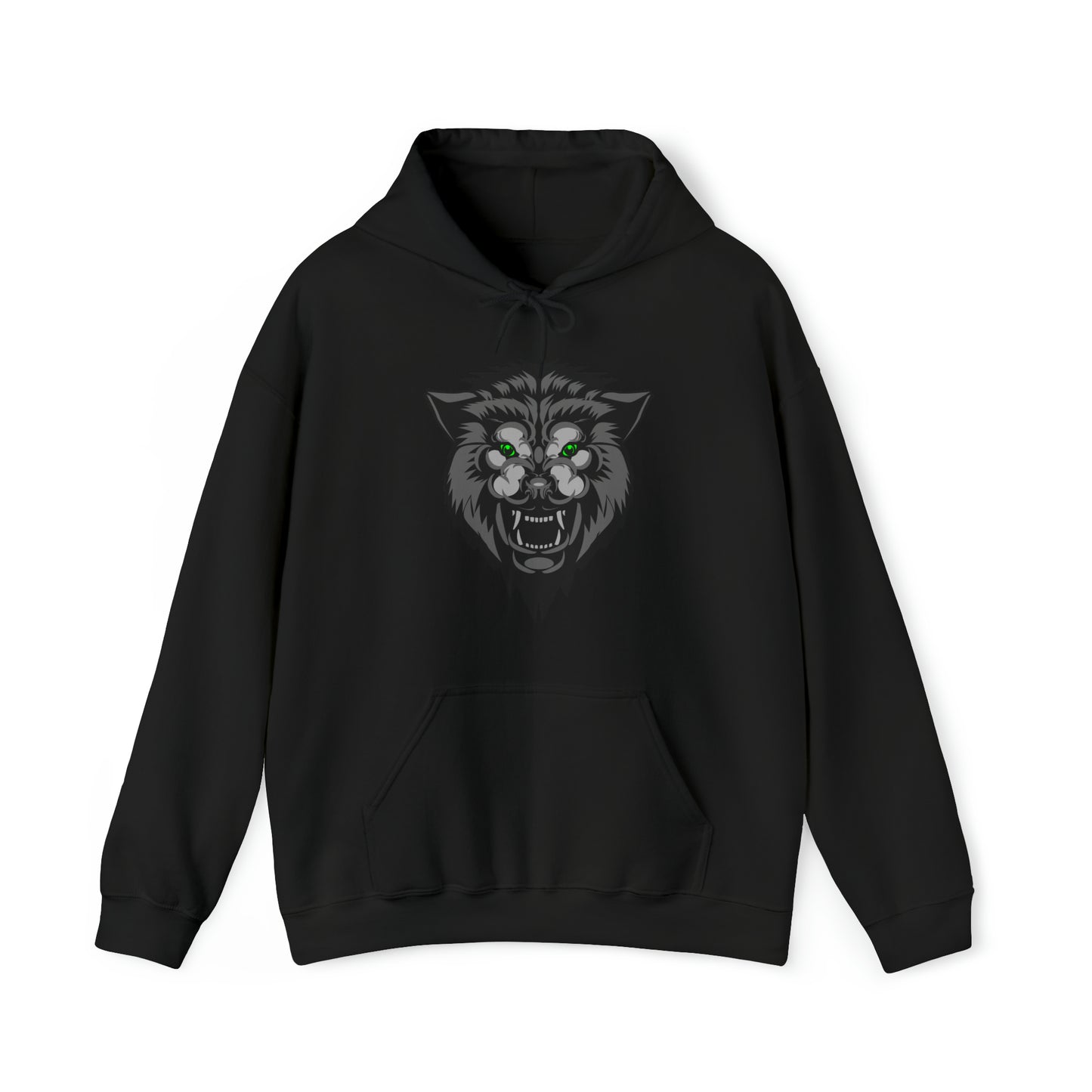 Green eyes wolf Hoodie