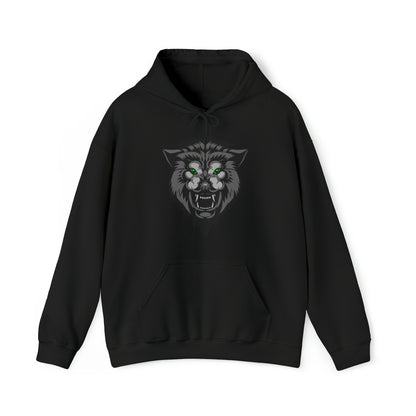 Green eyes wolf Hoodie