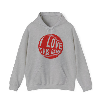 I Love This Game Baseball Hoodie