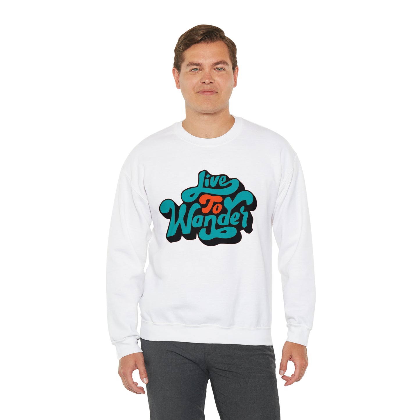 Live to wonder vintage Crewneck Sweatshirt