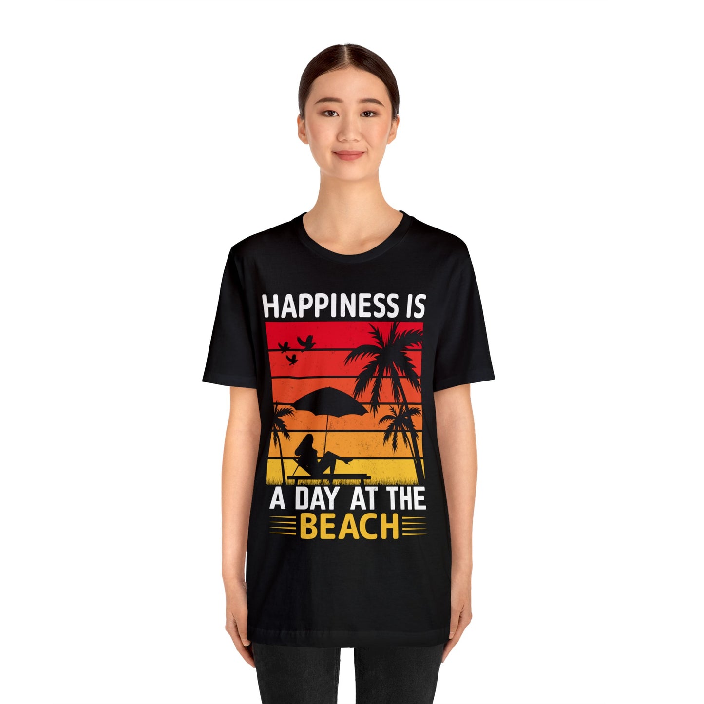 Happiness is at the beach Vintage T-Shirt