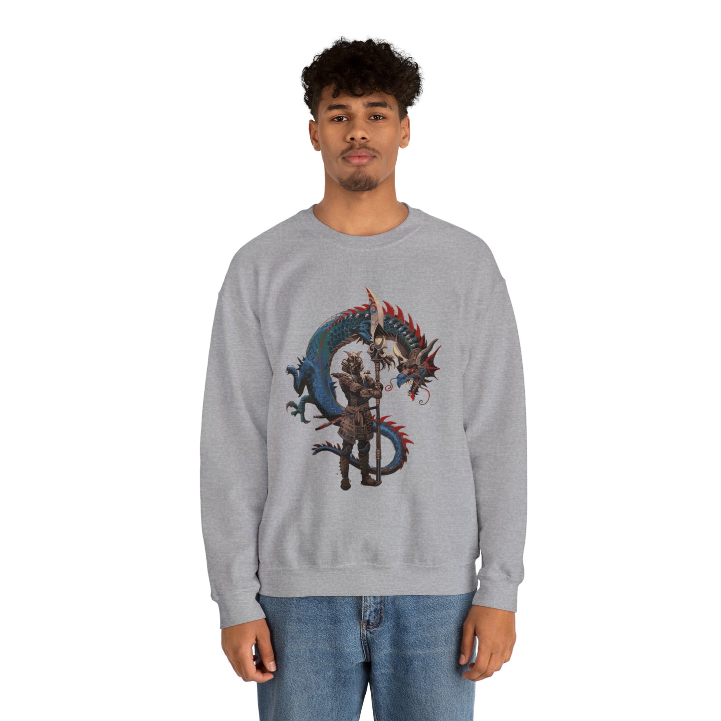 Colorful dragon guardian Crewneck Sweatshirt