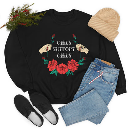 Girls Support Girls Crewneck Sweatshirt