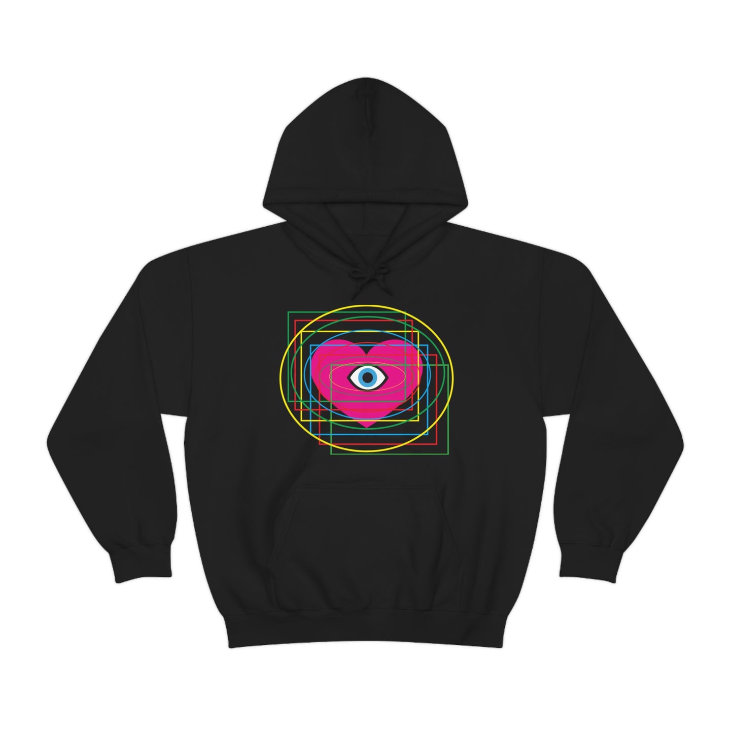 Eye Love in all dimension Hoodie