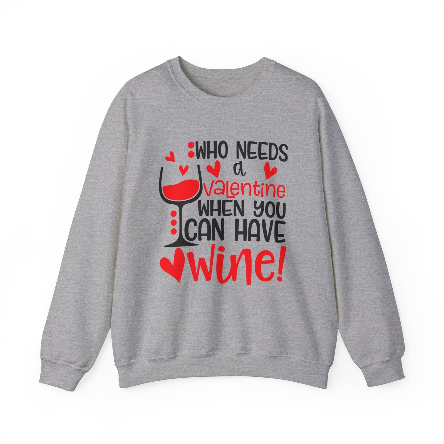 Valentine vs Wine Crewneck Sweatshirt