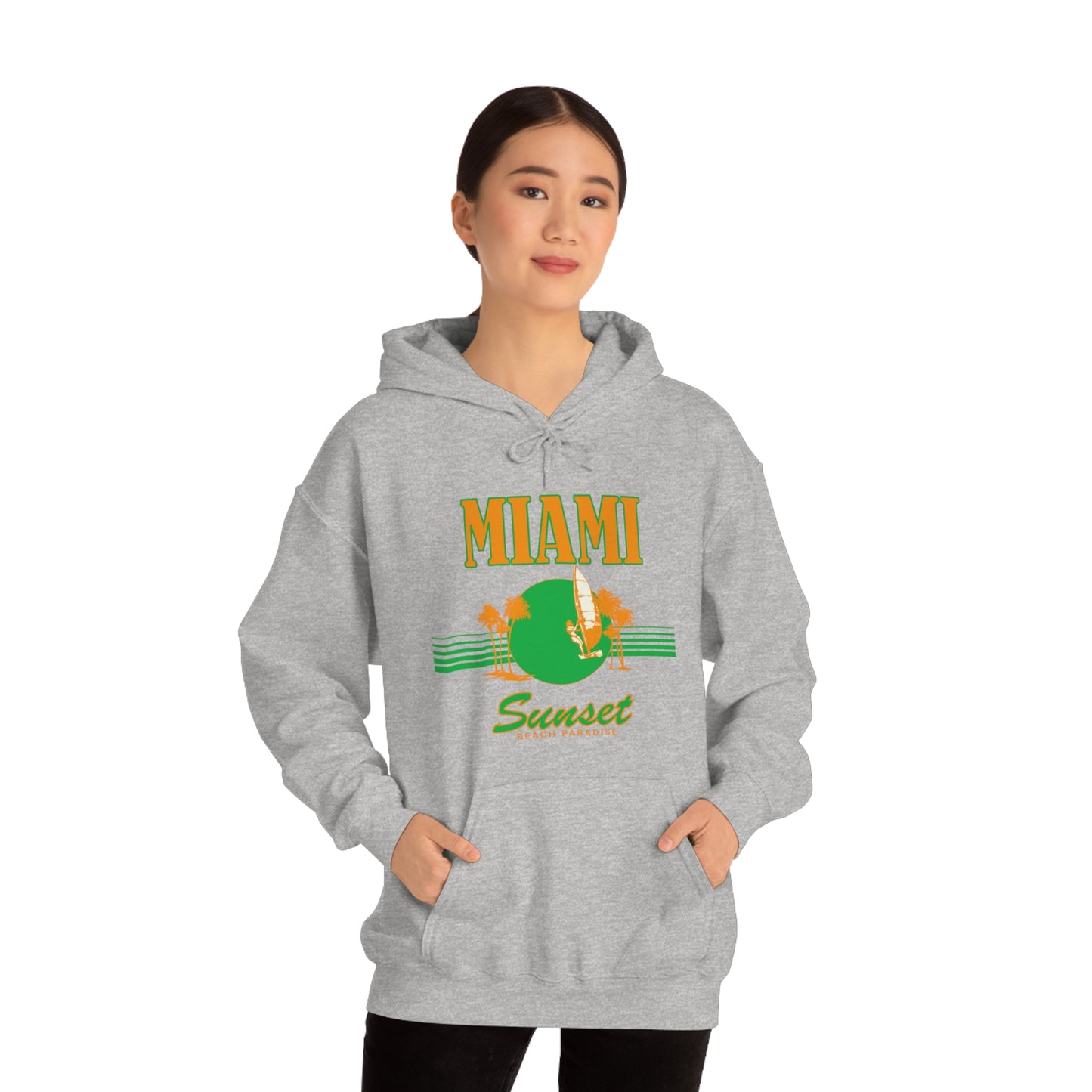 Miami Sunset Beach Paradise Hoodie