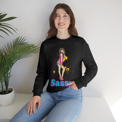 Sassy_girl Crewneck Sweatshirt