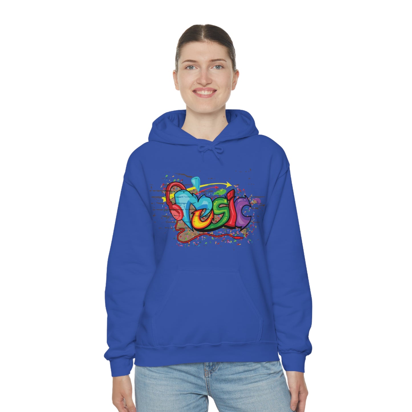 Music colorful graffiti Hoodie