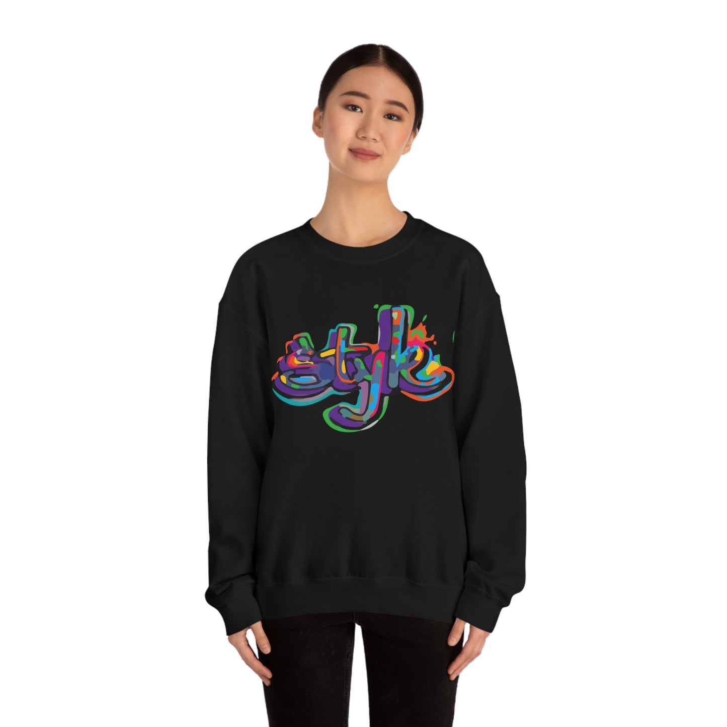 Graffiti style in colors Crewneck Sweatshirt