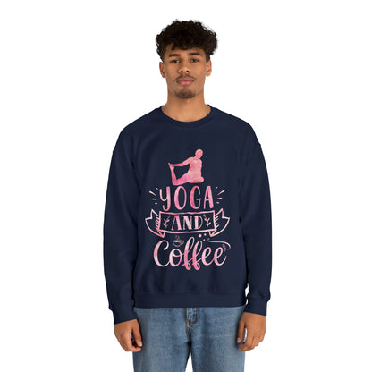 Yoga And Coffee Crewneck Sweatshirt