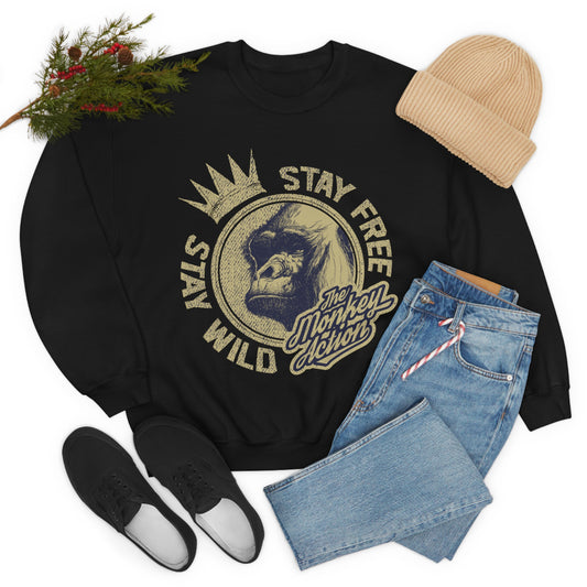 Stay free stay wild Crewneck Sweatshirt