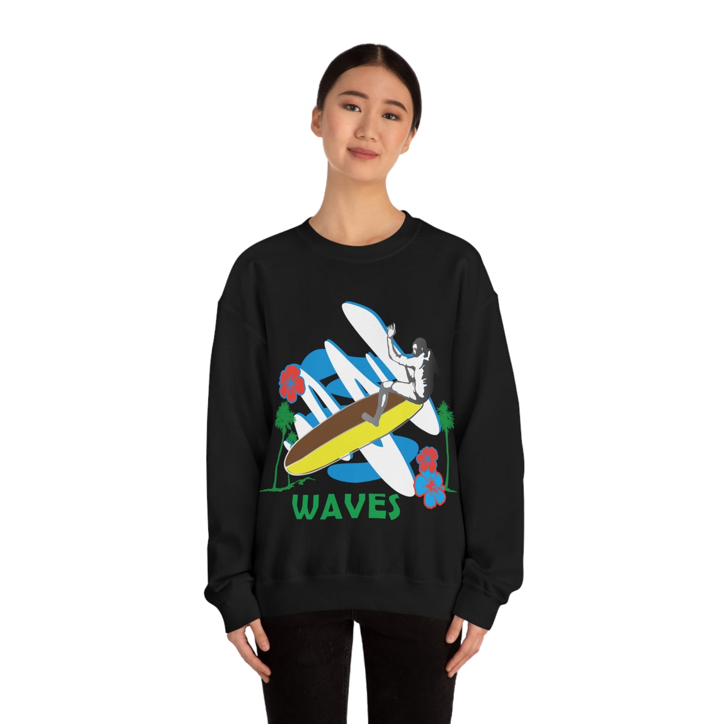 Wave Catching Crewneck Sweatshirt