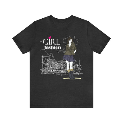 Girl with fashion T-Shirt