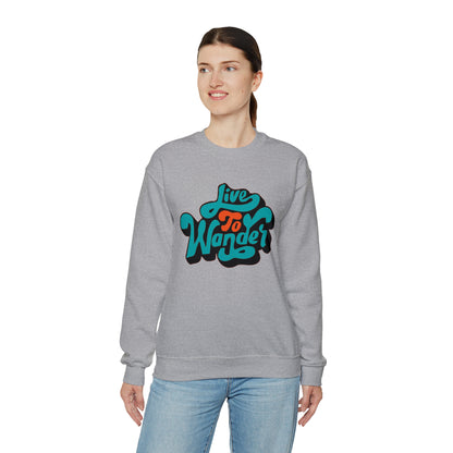 Live to wonder vintage Crewneck Sweatshirt