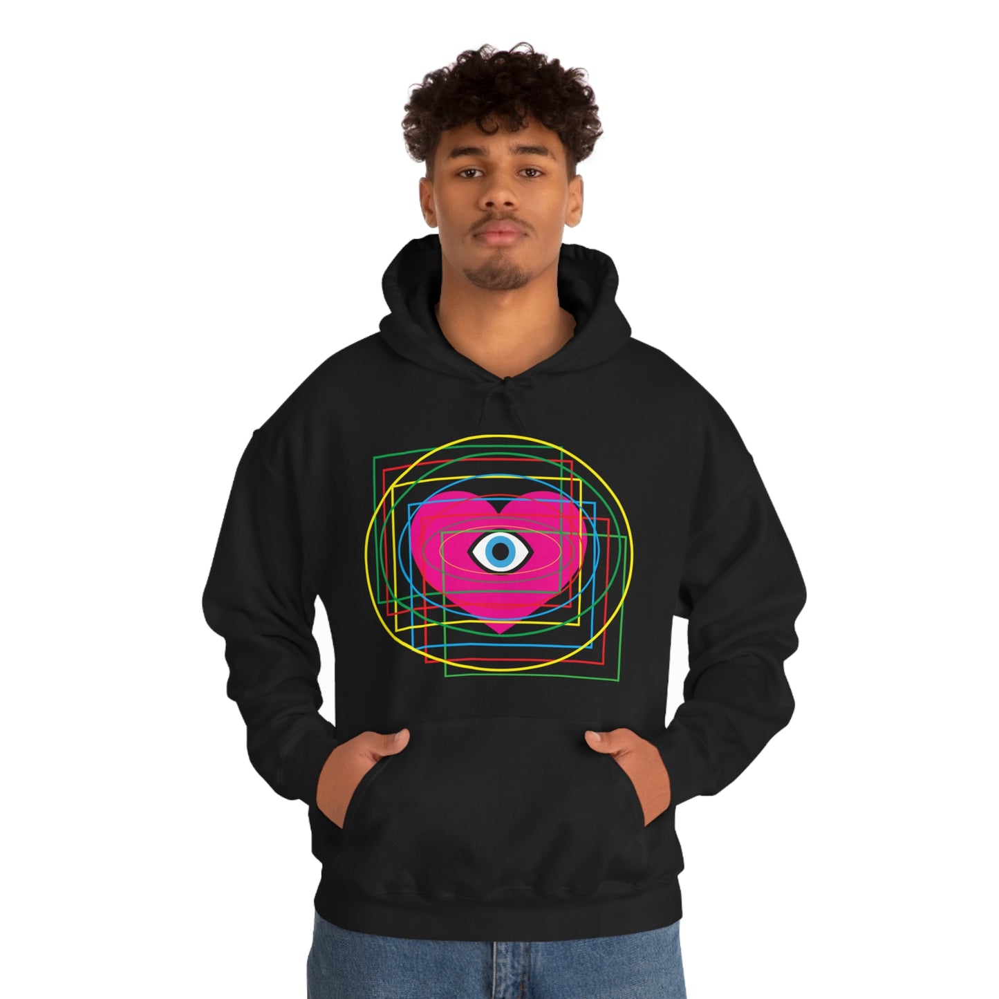 Eye Love in all dimension Hoodie