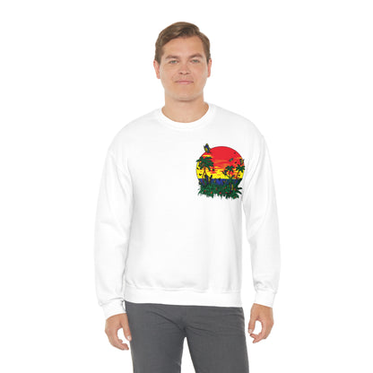 Sunset Butterfly Vibes Crewneck Sweatshirt