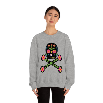 Day of the Dead Skull Crewneck Sweatshirt