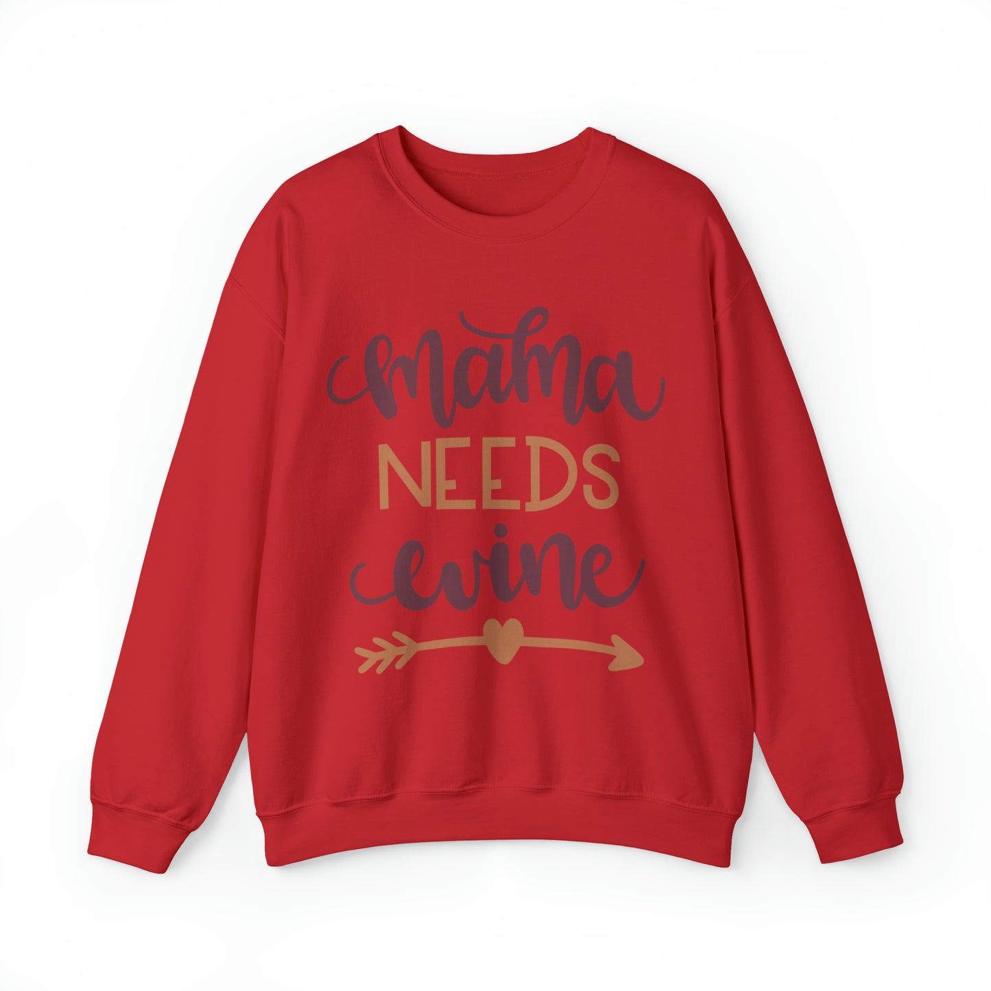 Mama_needs_wine Crewneck Sweatshirt