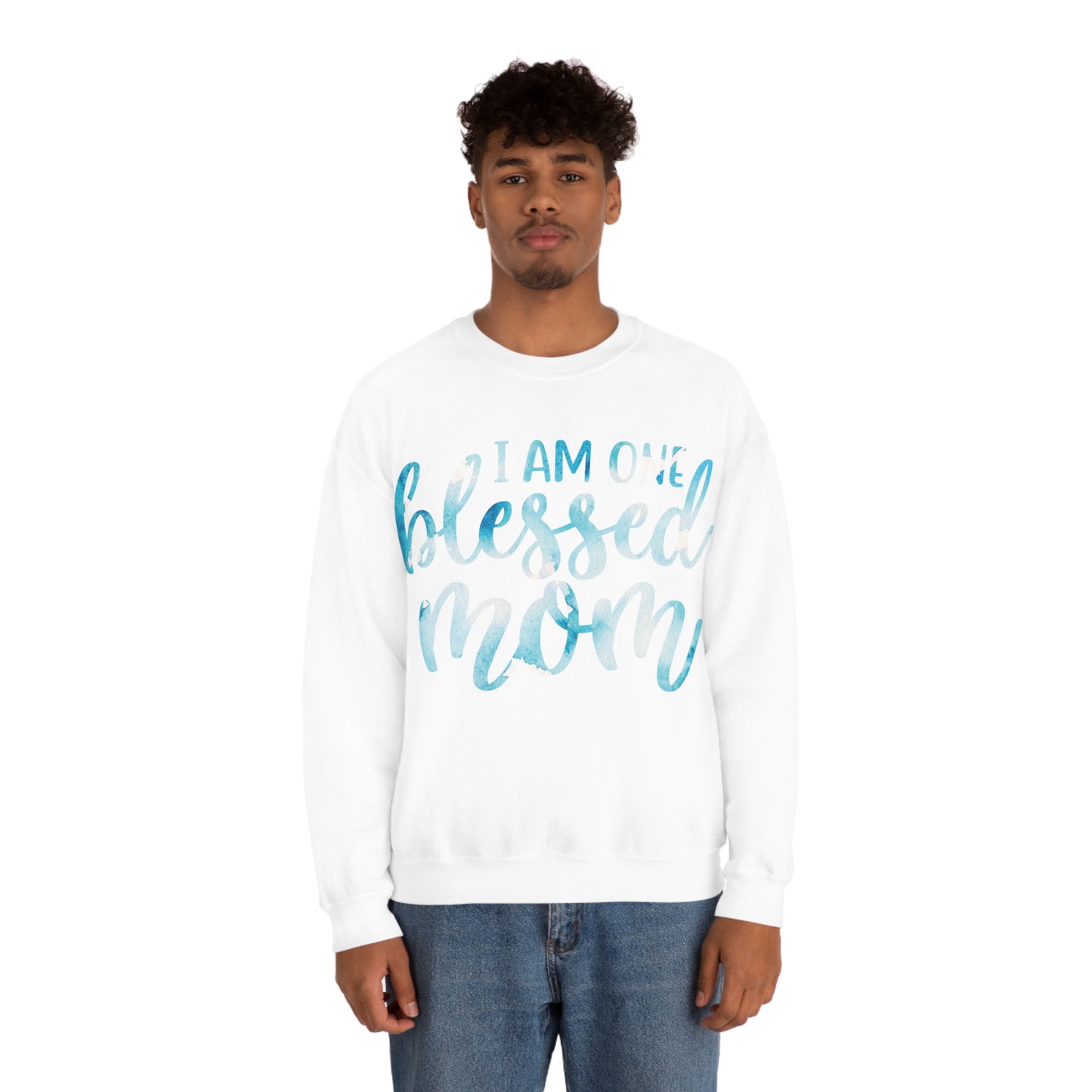 I am one blessed mom Crewneck Sweatshirt