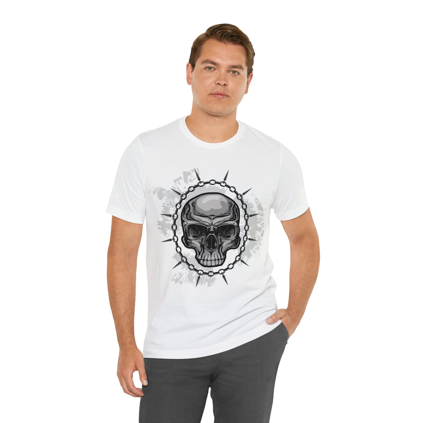 Skull Chain Splatter T-Shirt