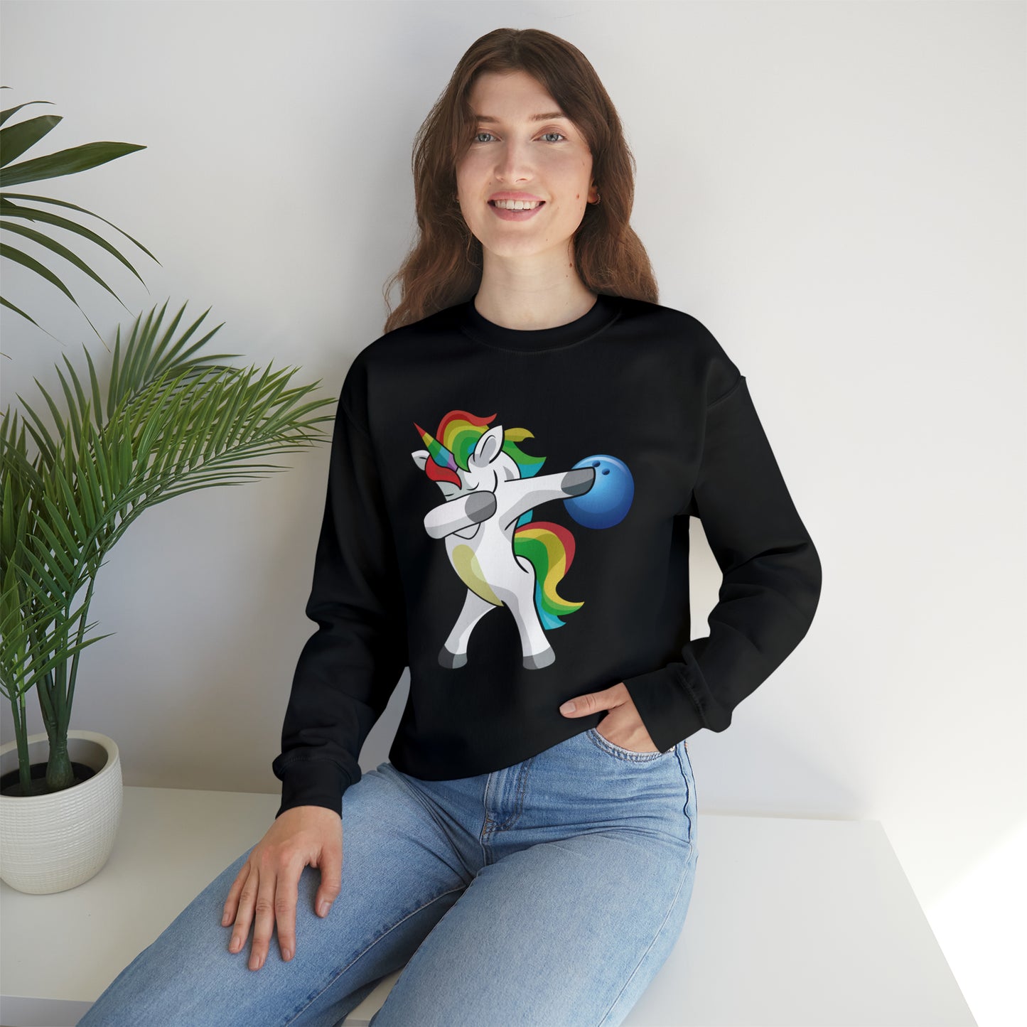 Dabbing Unicorn Crewneck Sweatshirt