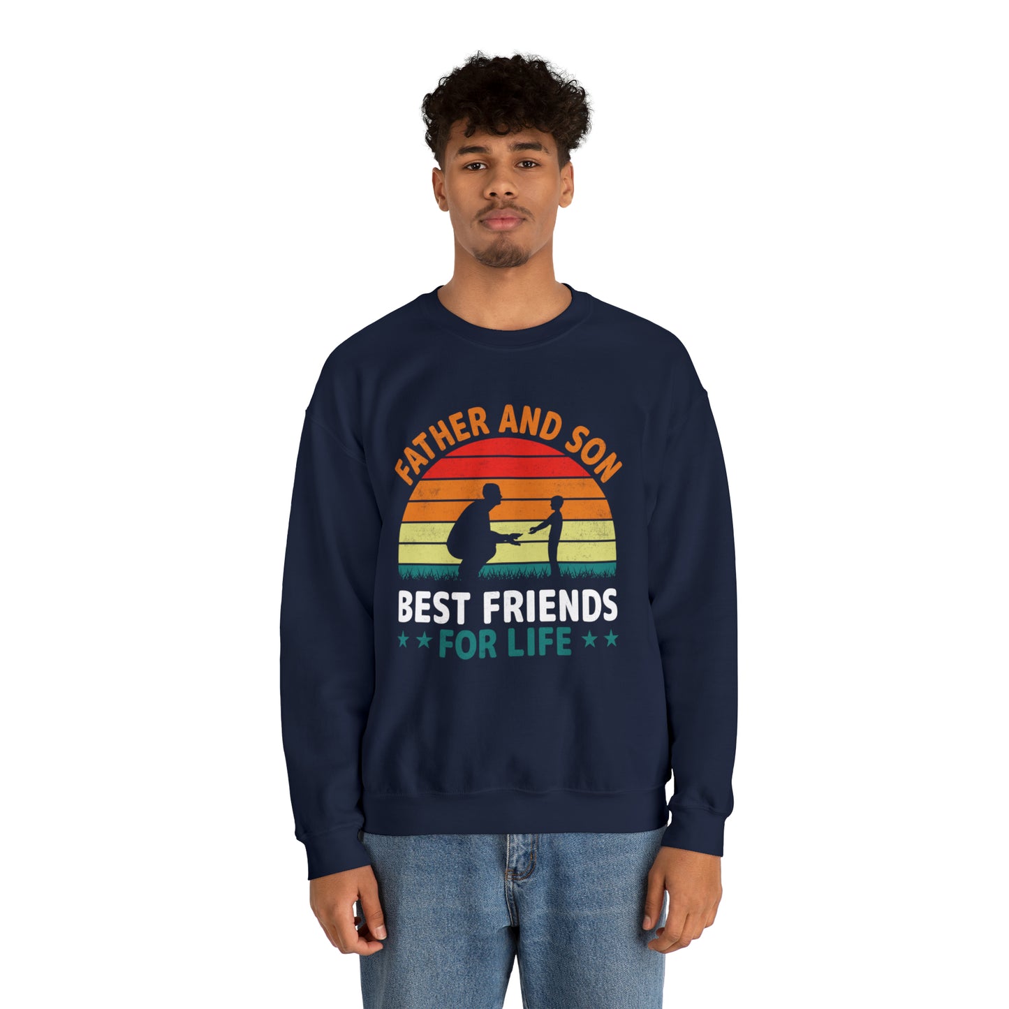 Best friends for life vintage Crewneck Sweatshirt