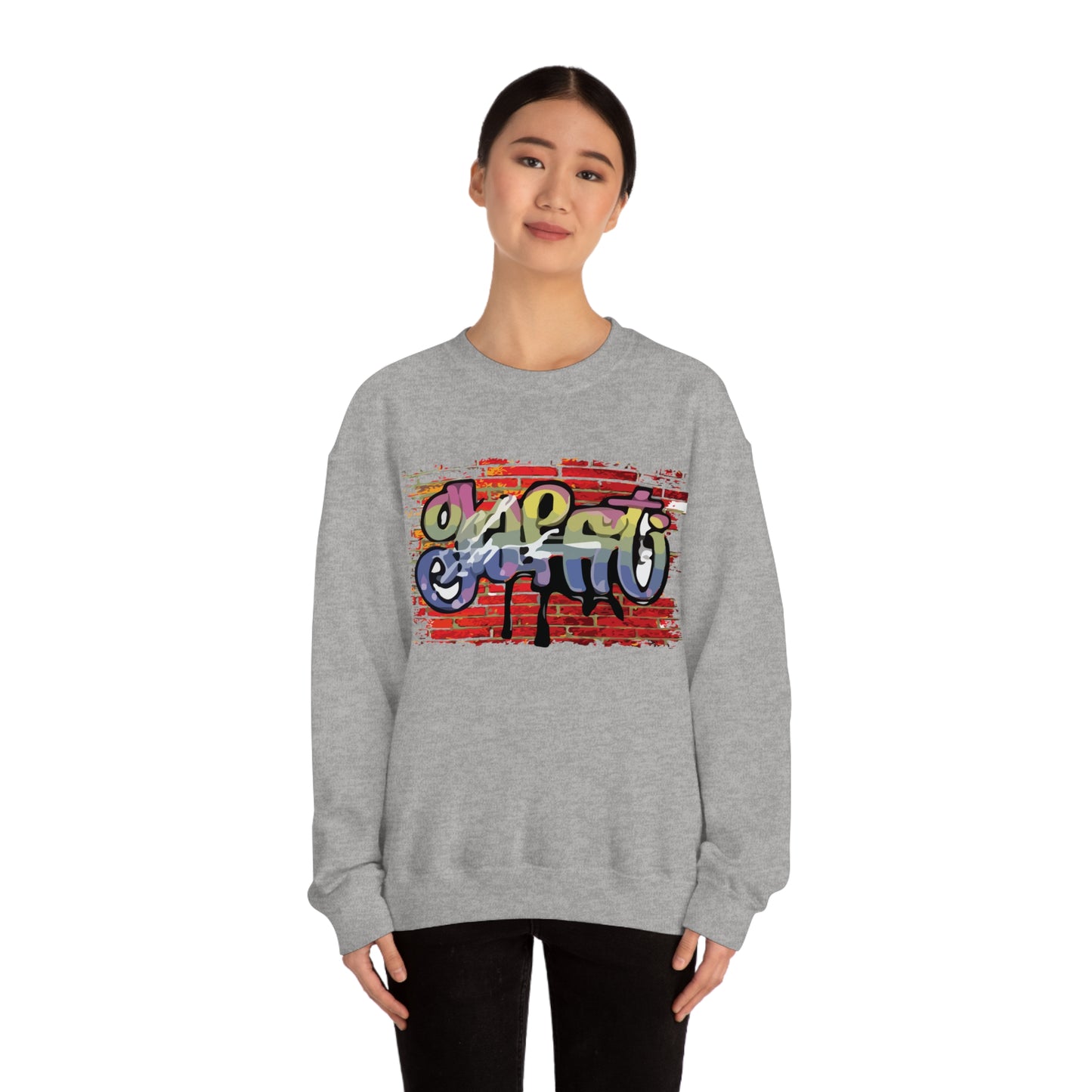 Graffiti on a wall Crewneck Sweatshirt