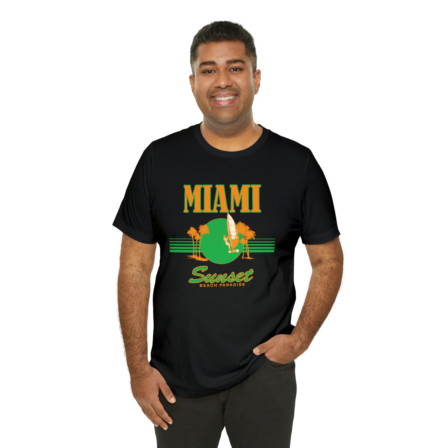 Miami Sunset Beach Paradise T-Shirt