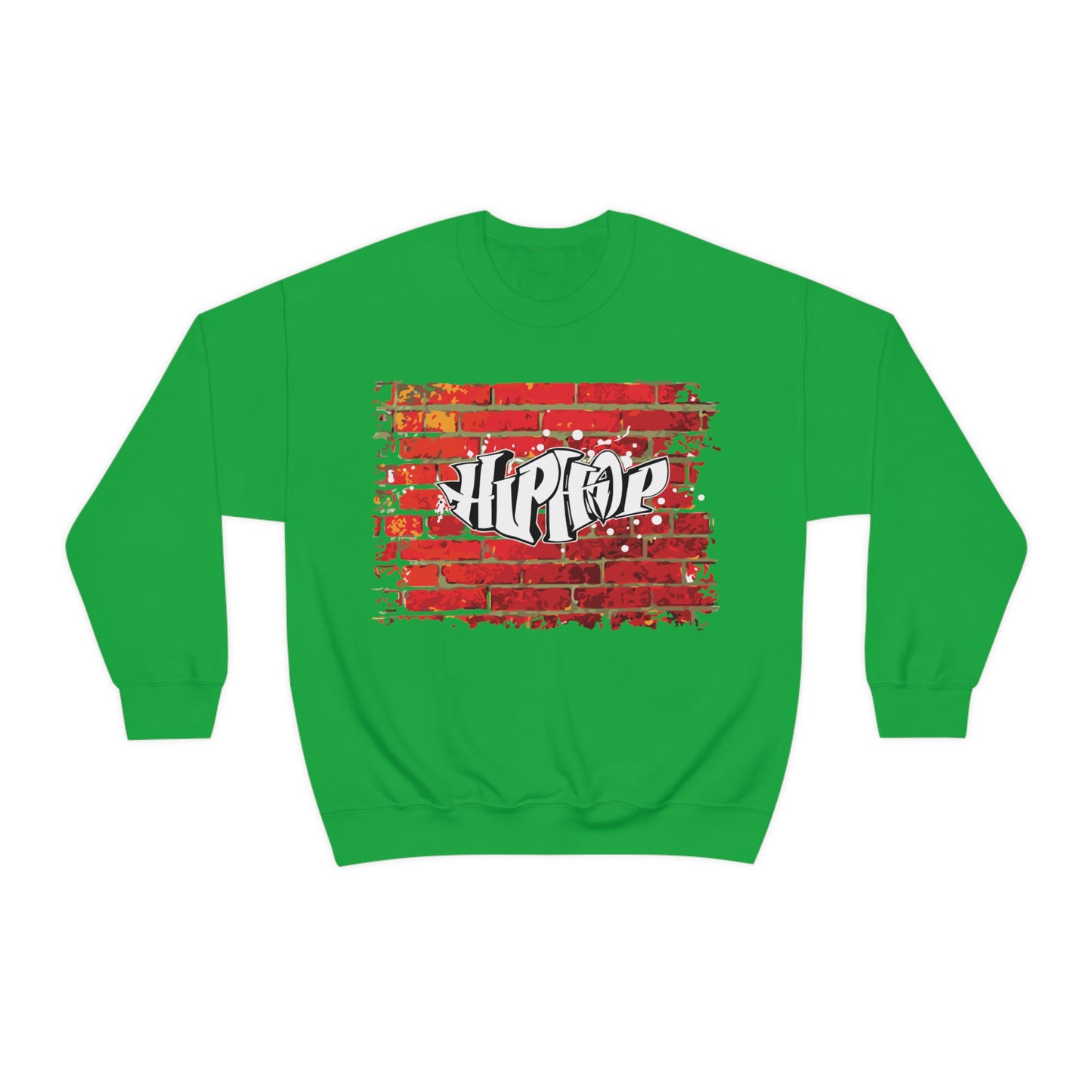 Hip Hop graffiti on the wall Crewneck Sweatshirt