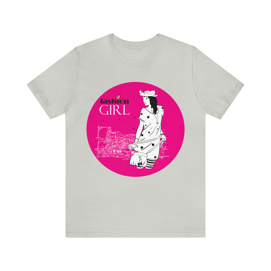 Pink Fashion girl T-Shirt