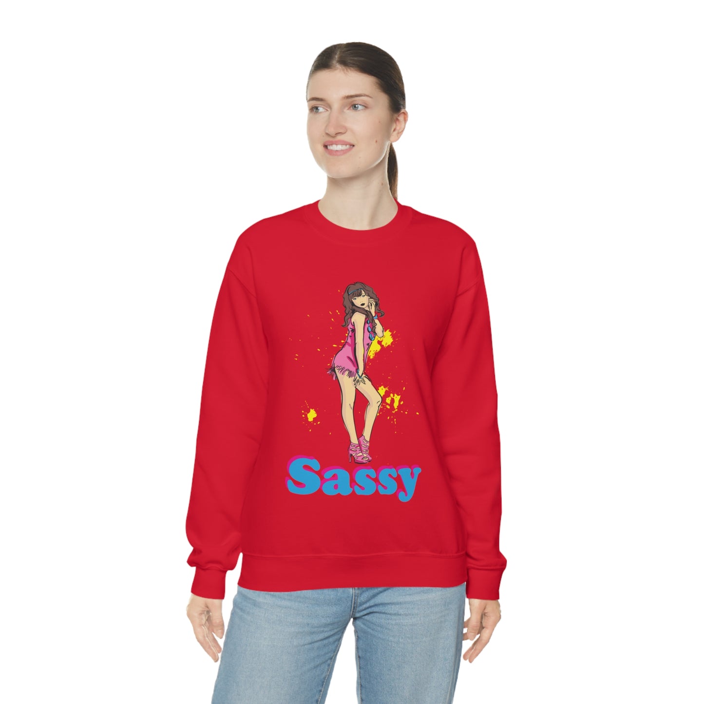 Sassy_girl Crewneck Sweatshirt